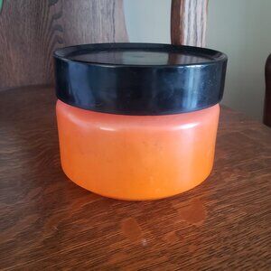Anchor Hocking Fire King Orange & White Milk Glass‎ Canister With Lid 4: